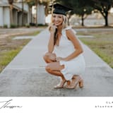 "Elegance" - Graduation Announcements in Cloud by Nicole Walsh - Detail