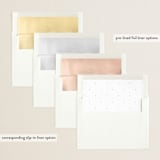 "Scripted Corner" - Graduation Announcements in Cloud by Jackie Crawford - Envelope Liner Options