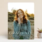 "Next Adventure" - Graduation Announcements in Snow by Yaling Hou Suzuki - Front