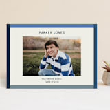 "Wide Frame" - Graduation Announcements in Ocean by Kelly Watkins - Front