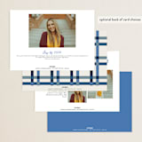"Wide Frame" - Graduation Announcements in Ocean by Kelly Watkins - Back of Card Options