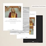 "Alignment" - Graduation Announcements in Onyx by Ashley DeMeyere - Back of Card Options