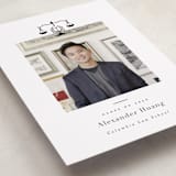 "Scales of Justice" - Graduation Announcements in Ink by Hudson meet Rose - Detail