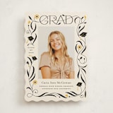 "Grad Florals" - Graduation Announcements in Cream by Morgan Ramberg - Front