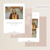 "Arched Name" - Graduation Announcements in Opal by Ana Sharpe - Back of Card Options