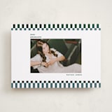 "Checked Out" - Graduation Announcements in Pine by Rachel Cassel - Front