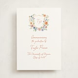 "wildflowers crest" - Graduation Announcements in Hoos by Cass Loh - Front