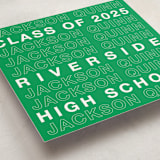 "Be There or Be Square" - Graduation Announcements in Mustang by Cleghorn Creative - Detail