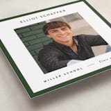 "square" - Graduation Announcements in Spruce by JoAnn Jinks - Detail