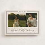 "Timeless Border" - Graduation Announcements in Almond by Brianne Larsen - Front
