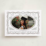 "Ivy Grad" - Graduation Announcements in Linen by Paper Sun Studio - Front