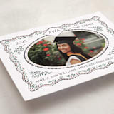 "Ivy Grad" - Graduation Announcements in Linen by Paper Sun Studio - Detail