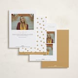 "Graduate Script" - Graduation Announcements in Snow by Sarah Curry - Back of Card Options