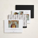 "Celebratory Frame" - Graduation Announcements in Linen by Ana de Sousa - Back of Card Options