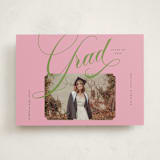 "bold.." - Graduation Announcements in Strawberry Matcha by Vera Lim - Front