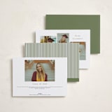 "Stripes of Success" - Graduation Announcements in Pine by Sherley Ferreira - Back of Card Options