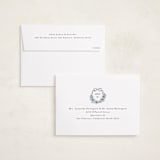 "Floral Crest" - Graduation Announcements in Cornflower by Laura Hankins - FREE Recipient Addressing