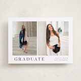 "clean duo" - Graduation Announcements in Silk by Christy Hy Lee - Front