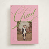"bold.." - Graduation Announcements in Strawberry Matcha by Vera Lim - Front