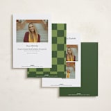 "bold.." - Graduation Announcements in Strawberry Matcha by Vera Lim - Back of Card Options