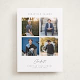 "Quattro" - Graduation Announcements in Indigo by Pippa Shaw - Front