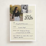 "Grad File" - Graduation Announcements in Ink by Helena Vitto - Front