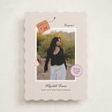 "Grad Vibes" - Graduation Announcements in Apricot by Ashley Iwafuchi - Front