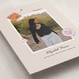 "Grad Vibes" - Graduation Announcements in Apricot by Ashley Iwafuchi - Detail