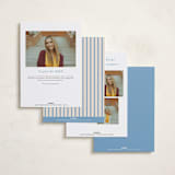 "Angled Frame" - Graduation Announcements in Robins Egg by Carolyn MacLaren - Back of Card Options