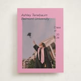 "Zine" - Graduation Announcements in Flamingo by Jennifer Lew - Front