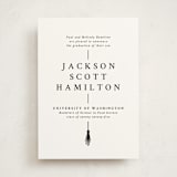 "Tassel Line" - Graduation Announcements in Onyx by Amy Payne - Front