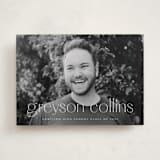 "Understated" - Graduation Announcements in Salt by Ekko Studio - Front