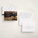 "Stacked Name" - Graduation Announcements in Linen by Erica Krystek - Assembled
