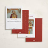 "graduate's stole" - Graduation Announcements in Cardinal by elena diaz - Back of Card Options