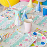 "It's A Birthday Party Hats - Set of 8" - Party Hats in multicolor by Jollity and Co