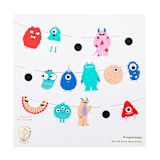 "Little Monsters Thingamajigs - Set of 16" - Party Hanging Decor in multicolor by Jollity and Co