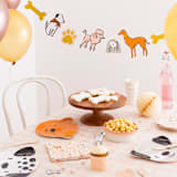 "Bow Wow Thingamajigs - Set of 16" - Party Hanging Decor in multicolor by Jollity and Co