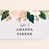 "Classic Floral" - Place Cards in Spring Blush by Alethea and Ruth - Detail