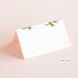 "Floral Ampersand" - Place Cards in Sea Breeze by Jennifer Wick - Folded Back of Card