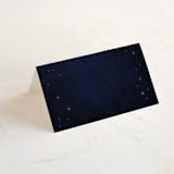 "Outside" - Place Cards in Navy by Rebecca Bowen - Blank front