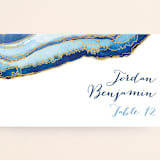 "Gilt Agate" - Place Cards in Navy by Kaydi Bishop - Detail
