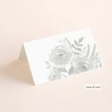 "Watercolor Floral" - Place Cards in Fog by Jill Means - Folded Back of Card