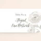 "Watercolor Floral" - Place Cards in Fog by Jill Means - Detail