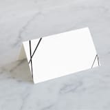 "Opulence" - Place Cards in Snow Caps by Design Lotus - Blank front