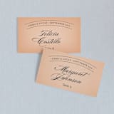 "Big City - Austin" - Place Cards in Peach by Hooray Creative - Front with Free Guest Printing