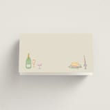 "Dining" - Place Cards in Olive by Elly - Blank Front