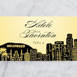 "Big City - Los Angeles" - Place Cards in Lemondrop by Hooray Creative - Detail