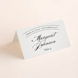 "Big City - Philadelphia" - Place Cards in Light Taupe by Hooray Creative - Folded with Free Guest Printing