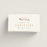 "Ribbonly Frame" - Place Cards in Blush by Itsy Belle Studio - Folded with Free Guest Printing