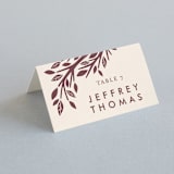 "Enchanted" - Place Cards in Bark by Griffinbell Paper Co. - Folded with Free Guest Printing
